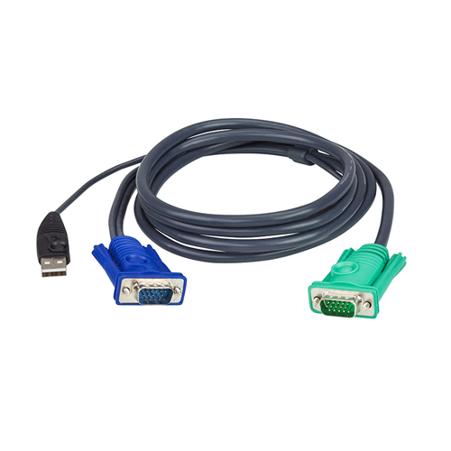 Dell 9CKJ5 RJ-45 to USB/VGA KVM Cable